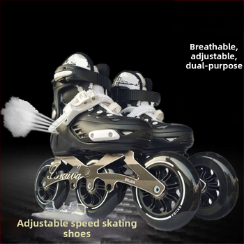 Inline skates za početnike, za odrasle i djecu, brze, s prilagodljivom trokolnom konstrukcijom i protukliznom površinom