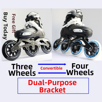 Inline skates za početnike, za odrasle i djecu, brze, s prilagodljivom trokolnom konstrukcijom i protukliznom površinom