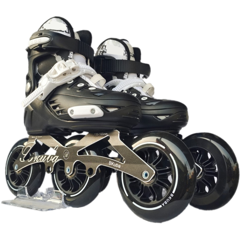 Inline skates za početnike, za odrasle i djecu, brze, s prilagodljivom trokolnom konstrukcijom i protukliznom površinom