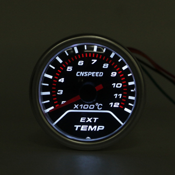 Autóipari mérőműszer, modell 614, ABS műanyag, 12V, többparaméteres mérő: psi nyomás, kipufogó hőmérséklet, vízhőmérséklet, olajhőmérséklet, feszültség