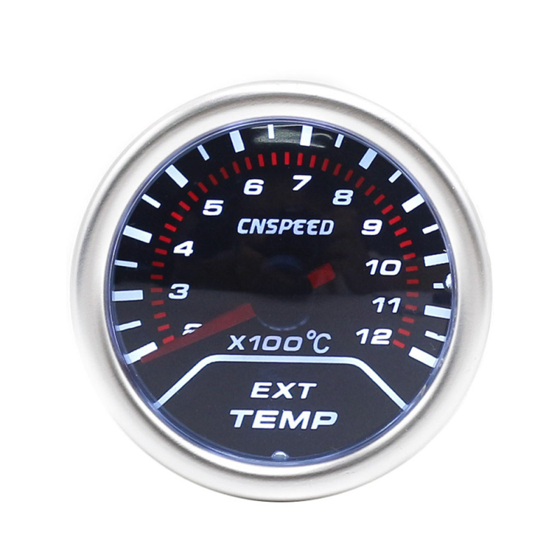 Autóipari mérőműszer, modell 614, ABS műanyag, 12V, többparaméteres mérő: psi nyomás, kipufogó hőmérséklet, vízhőmérséklet, olajhőmérséklet, feszültség