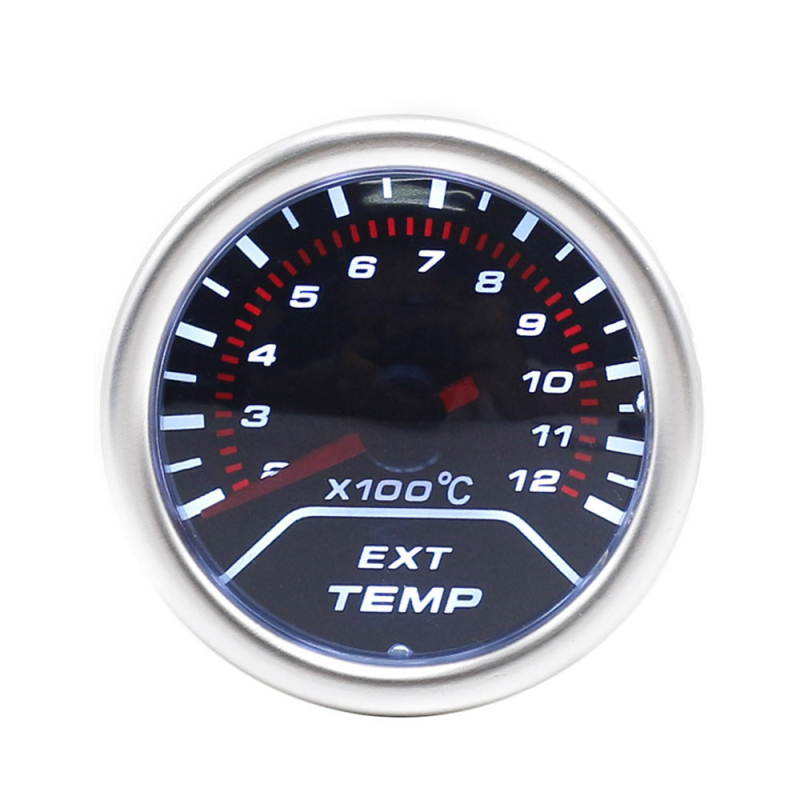 Autóipari mérőműszer, modell 614, ABS műanyag, 12V, többparaméteres mérő: psi nyomás, kipufogó hőmérséklet, vízhőmérséklet, olajhőmérséklet, feszültség