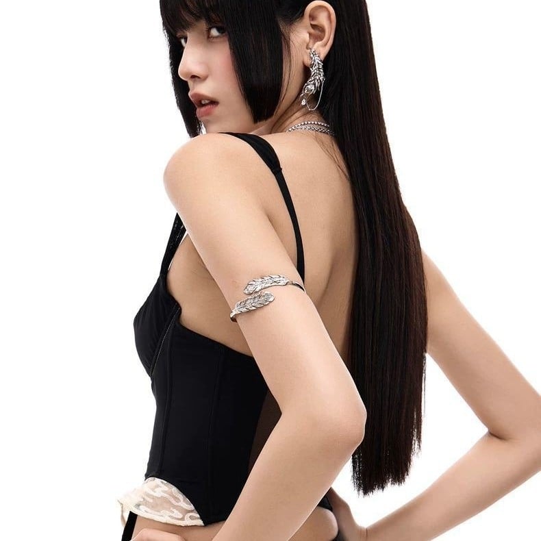 Réz karpánt, retro etno stílus, elektroplatált, dekoratív kiegészítő, 2024 ősz