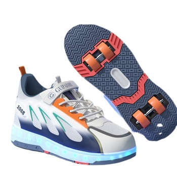 Детски обувки за ролери с PU колела, унисекс, четири колела