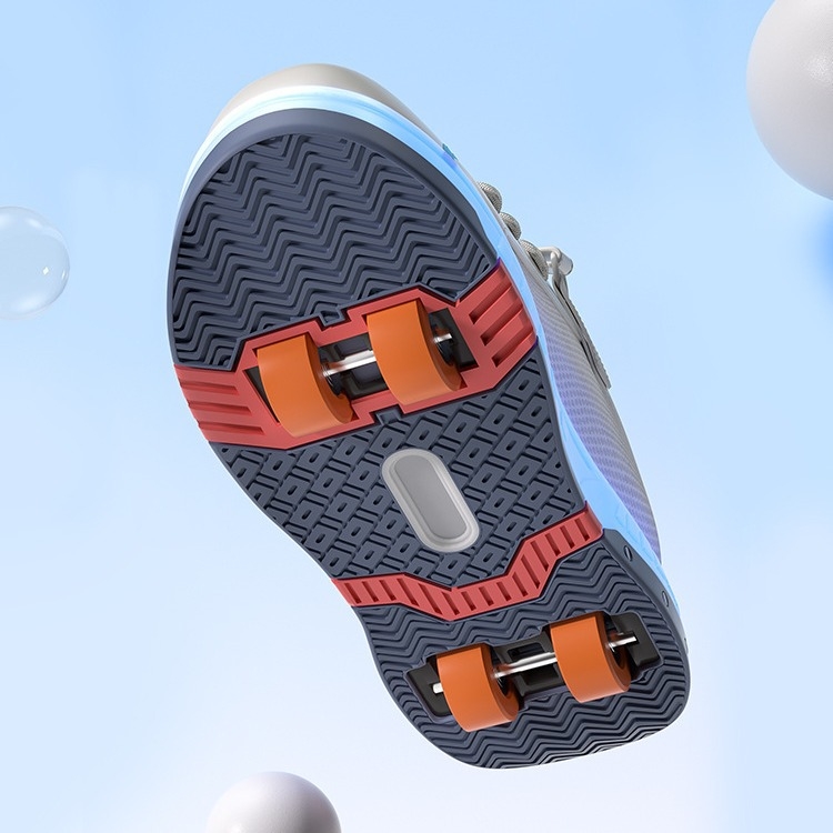 Детски обувки за ролери с PU колела, унисекс, четири колела