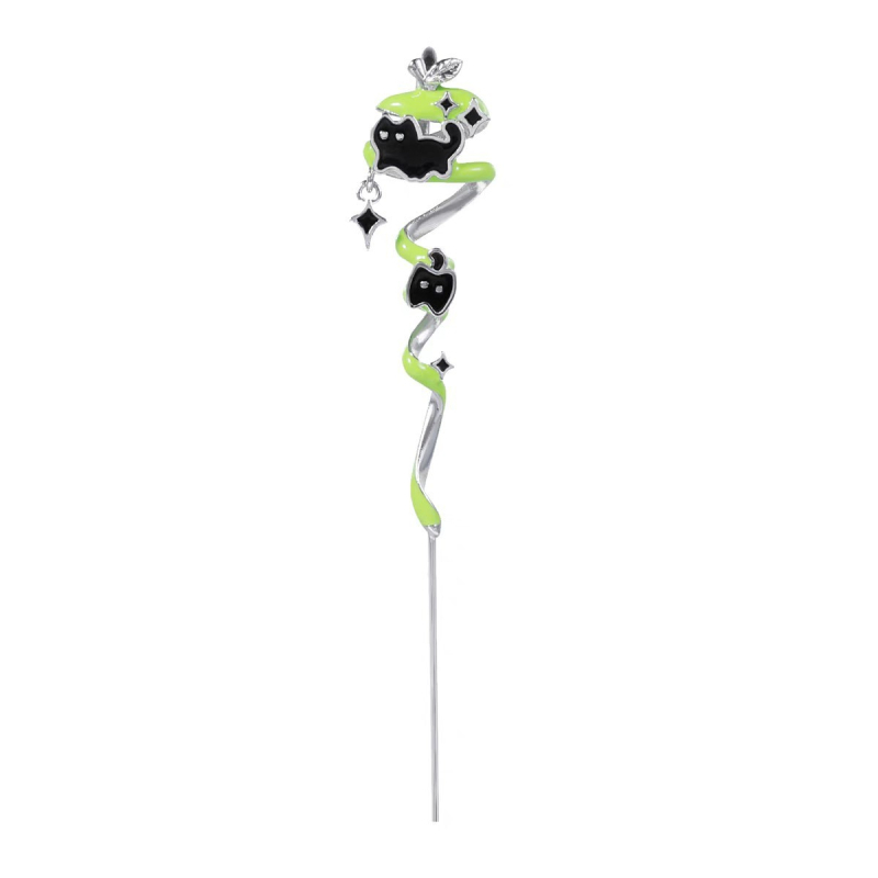 Bakrene piercing naušnice – unisex, dizajn Apple Cat and Dog Paradise, elektroplating, kod A1160, podrijetlo Shanwei