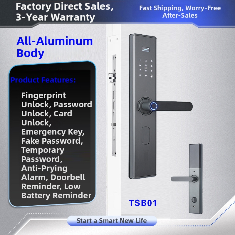 Inteligentná zámka s odtlačkom prsta a 3D rozpoznávaním tváre, model C10, kapacita ukladania odtlačkov 100, viac ako 200k odomknutí, čas skenovania 0.01 s