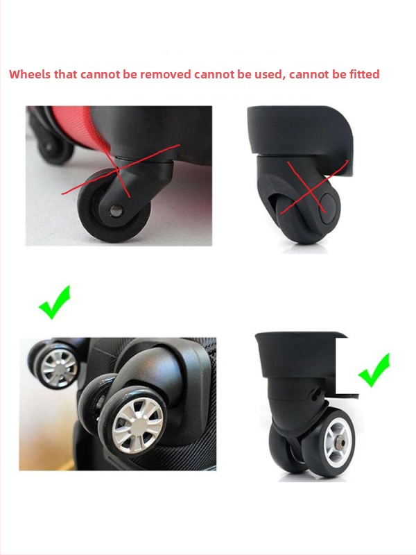 Mijiya Silikónový kryt koliesok batožiny, odolný voči opotrebeniu, univerzálny