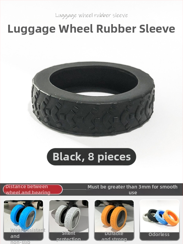 Mijiya Silikónový kryt koliesok batožiny, odolný voči opotrebeniu, univerzálny