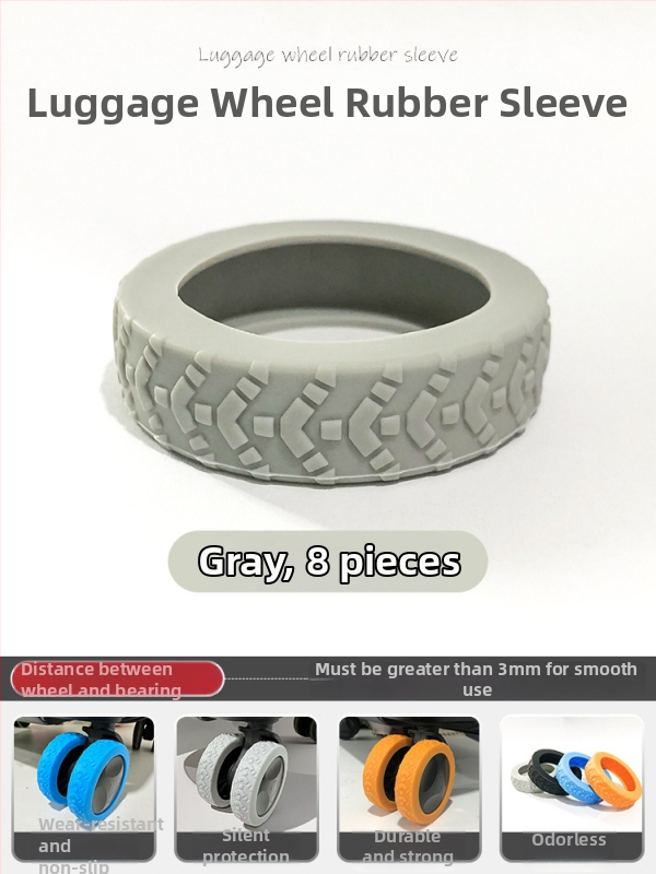 Mijiya Silikónový kryt koliesok batožiny, odolný voči opotrebeniu, univerzálny