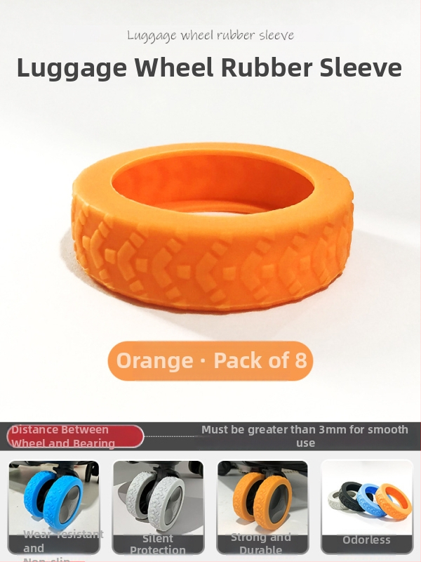 Mijiya Silikónový kryt koliesok batožiny, odolný voči opotrebeniu, univerzálny