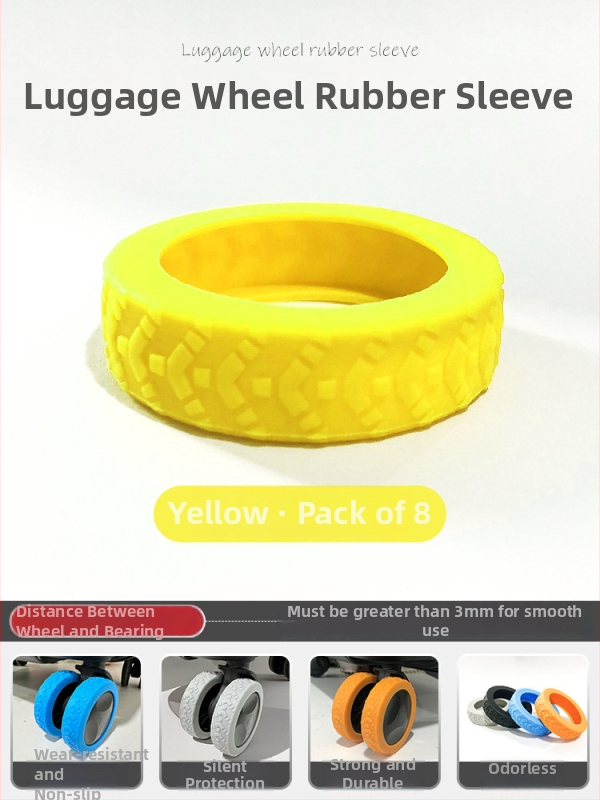 Mijiya Silikónový kryt koliesok batožiny, odolný voči opotrebeniu, univerzálny