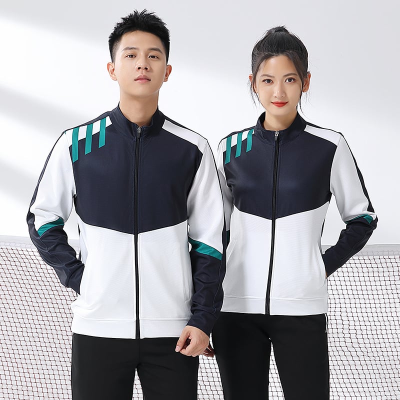 Σετ ομαδικών αθλητικών ενδυμάτων με μακρύ μανίκι για unisex — αναπνεύσιμο, ανθεκτικό στη φθορά, μείγμα χημικών ινών; κατάλληλο για χειμώνα, άνοιξη, φθινόπωρο