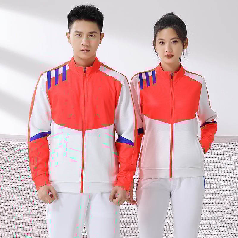 Σετ ομαδικών αθλητικών ενδυμάτων με μακρύ μανίκι για unisex — αναπνεύσιμο, ανθεκτικό στη φθορά, μείγμα χημικών ινών; κατάλληλο για χειμώνα, άνοιξη, φθινόπωρο