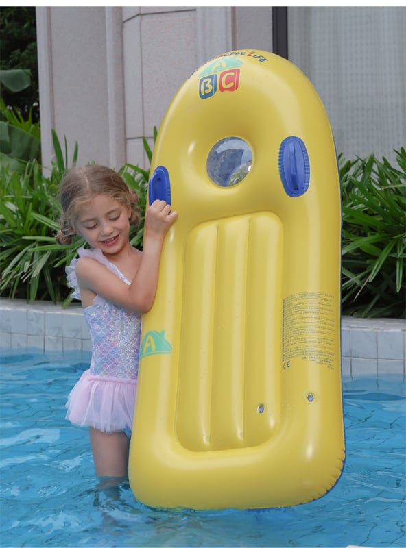 Gyerekeknek szánt felfújható szörfdeszka fogantyúval, vastagított kialakítás, anyag: környezetbarát PVC, márka Ugly