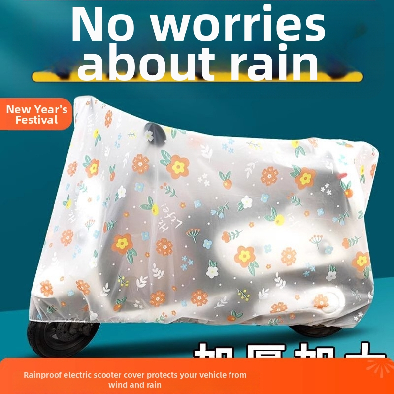 Kryt na elektrické vozidlo - ochrana proti dažďu a slnku, vodeodolný, jednoduchý štýl