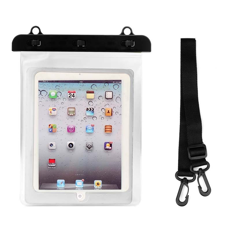 Prozirna PVC vodootporna futrola za tablet s zatvaranjem, 280 × 210 mm