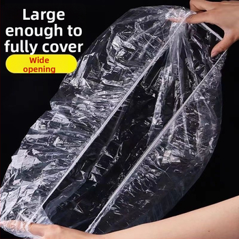 Univerzálny jednorazový poťah sedadla pre elektrické vozidlo – priehľadný plastový poťah sedadla, vodeodolný a odolný voči prachu, jednoduchý štýl