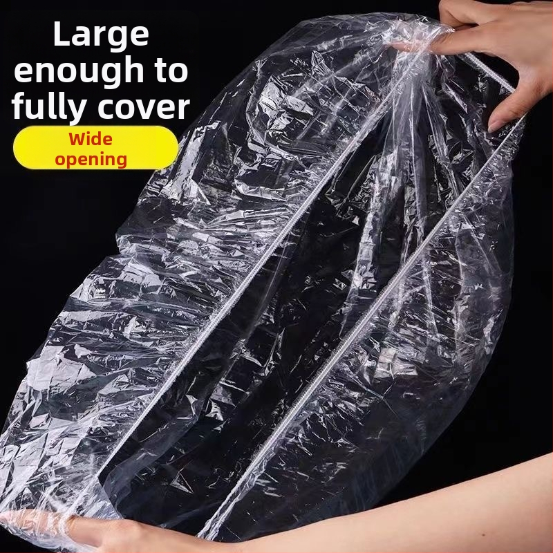 Univerzálny jednorazový poťah sedadla pre elektrické vozidlo – priehľadný plastový poťah sedadla, vodeodolný a odolný voči prachu, jednoduchý štýl