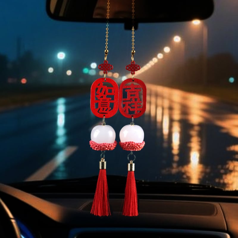 Автомобилен подвесен аксесоар за вътрешна украса – персимон плод, ABS, модел QCGJ-D1-2-100, персонализирана обработка, прост стил