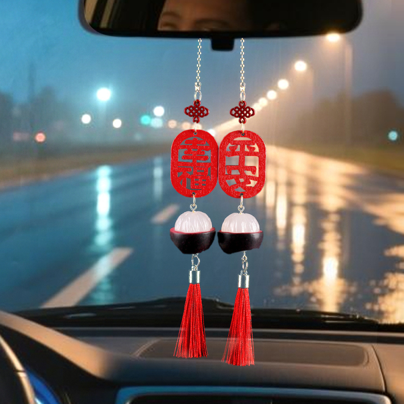 Автомобилен подвесен аксесоар за вътрешна украса – персимон плод, ABS, модел QCGJ-D1-2-100, персонализирана обработка, прост стил