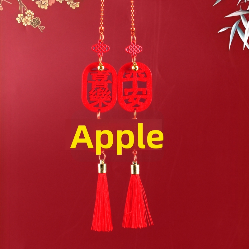 Visiaci doplnok do auta pre vnútornú výzdobu – persimón plod, ABS, model QCGJ-D1-2-100, vlastné spracovanie, jednoduchý štýl