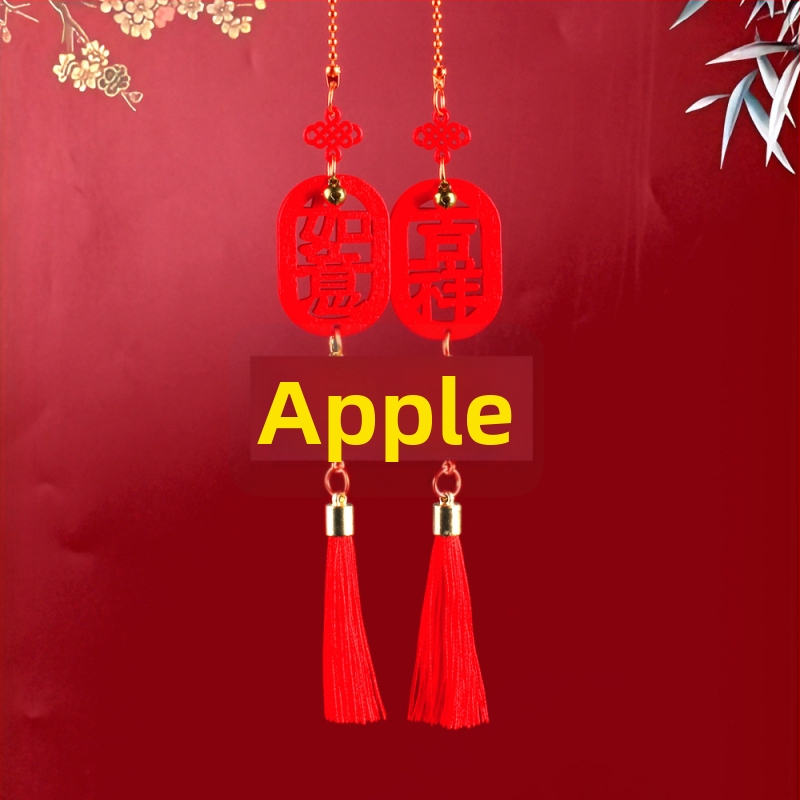 Visiaci doplnok do auta pre vnútornú výzdobu – persimón plod, ABS, model QCGJ-D1-2-100, vlastné spracovanie, jednoduchý štýl