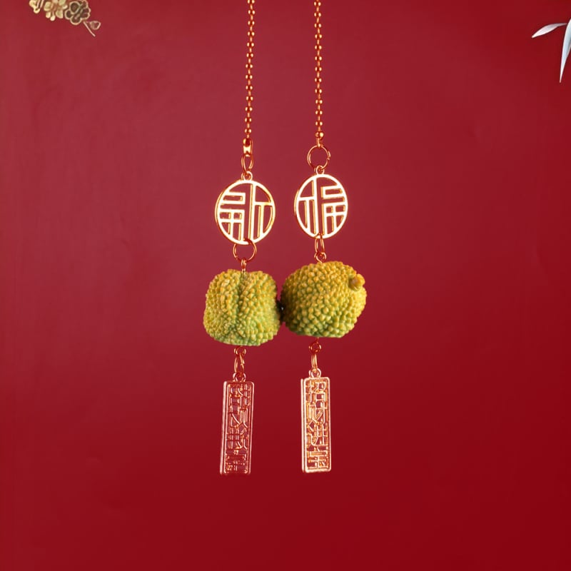 Автомобилен подвесен аксесоар за вътрешна украса – персимон плод, ABS, модел QCGJ-D1-2-100, персонализирана обработка, прост стил