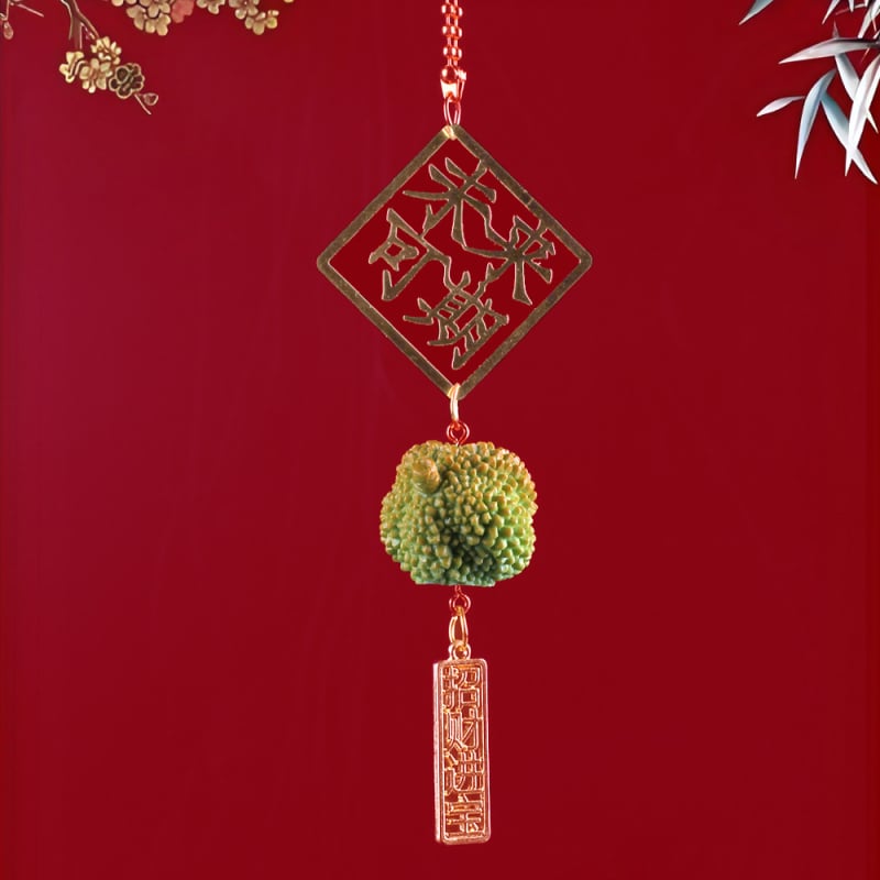 Автомобилен подвесен аксесоар за вътрешна украса – персимон плод, ABS, модел QCGJ-D1-2-100, персонализирана обработка, прост стил