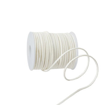 Marhabőr zsinórból készült medál-dísz, kód Lrs-0803, 3 mm vastagság, kötött velúr zsinór, ajándékcsomagoláshoz és DIY kézműves projektekhez