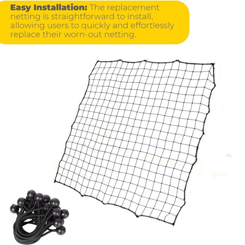 Futball edzésre szolgáló visszacsattanó háló — polieszterből készült gyakorló háló futballhoz és más sportokhoz (kosárlabda, röplabda, tollaslabda és tenisz)