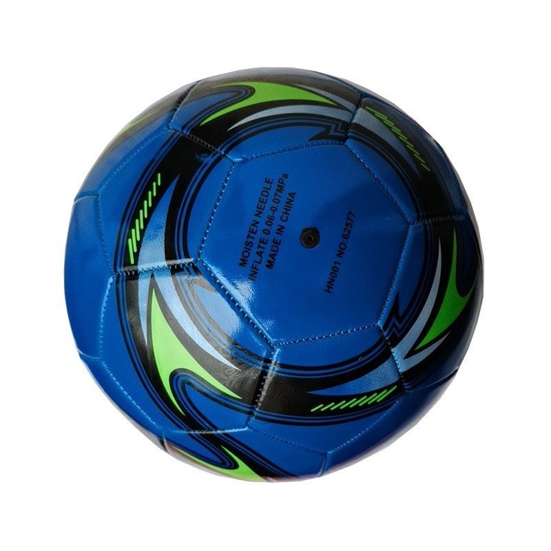 PU futball-labda, gépi varrással, vastagított konstrukció, edzésre és versenyre, logó testreszabás kampusz csapatok számára