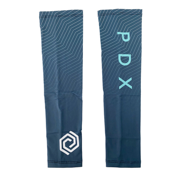 Колоездачни ръкави с слънцезащита и ледено-копринен ефект, полиестер, персонализирани с лого