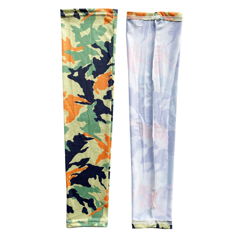 Колоездачни ръкави с слънцезащита и ледено-копринен ефект, полиестер, персонализирани с лого