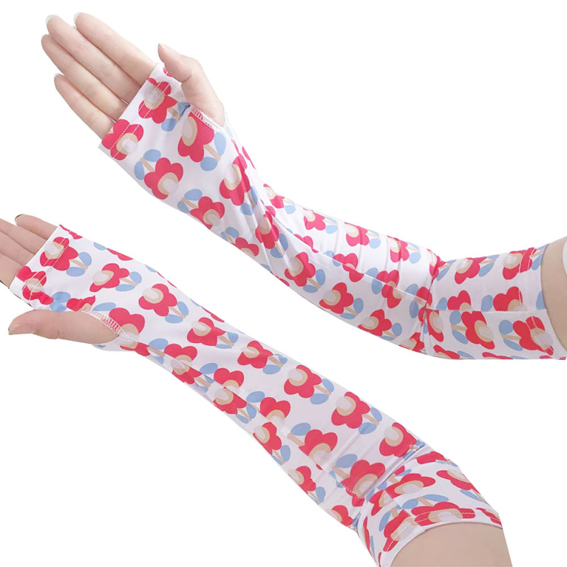 Колоездачни ръкави с слънцезащита и ледено-копринен ефект, полиестер, персонализирани с лого