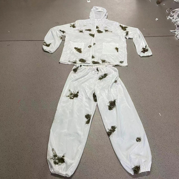Ghillie kostim kamuflaža zima, poliester tkanina, zaštita od zračenja, unisex