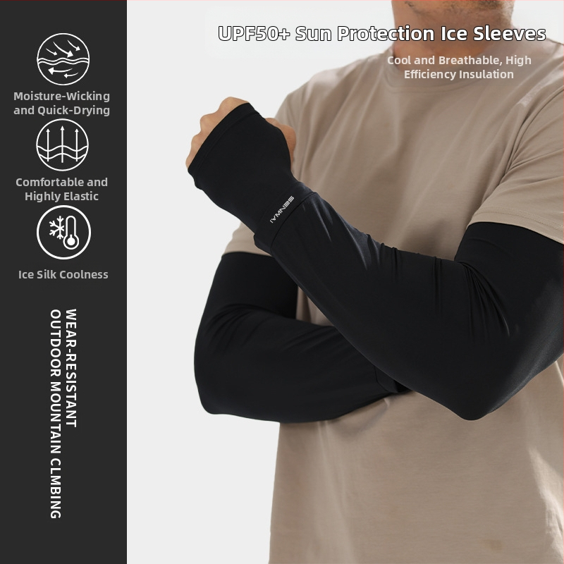 Rukávy na paže Ice Silk, UV ochrana, Nylon, unisex, priedušné, Soriwai – pre cyklistiku, turistiku, beh, rybolov