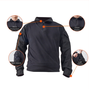 Crni maskirni trening set za vanjsku upotrebu, taktička uniforma, unisex