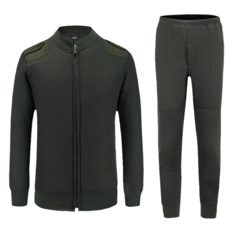 Unisex trening set od pamuk-mješavine, termalno, prozračan, otporan na habanje, upija vlagu