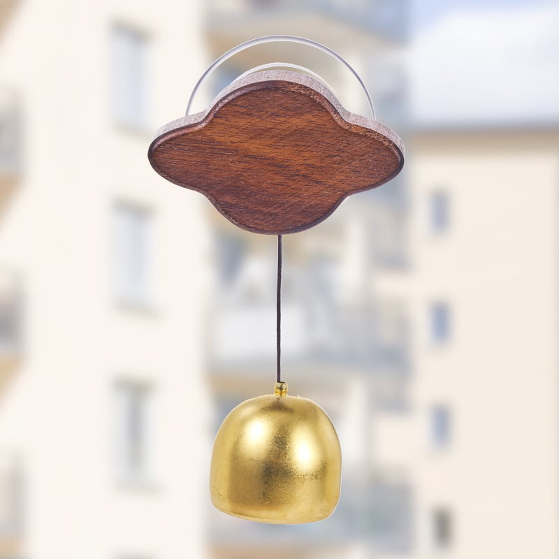 Pandantiv decorativ clopoțel de vânt, metal, manual, stil modern minimalist, pandantiv