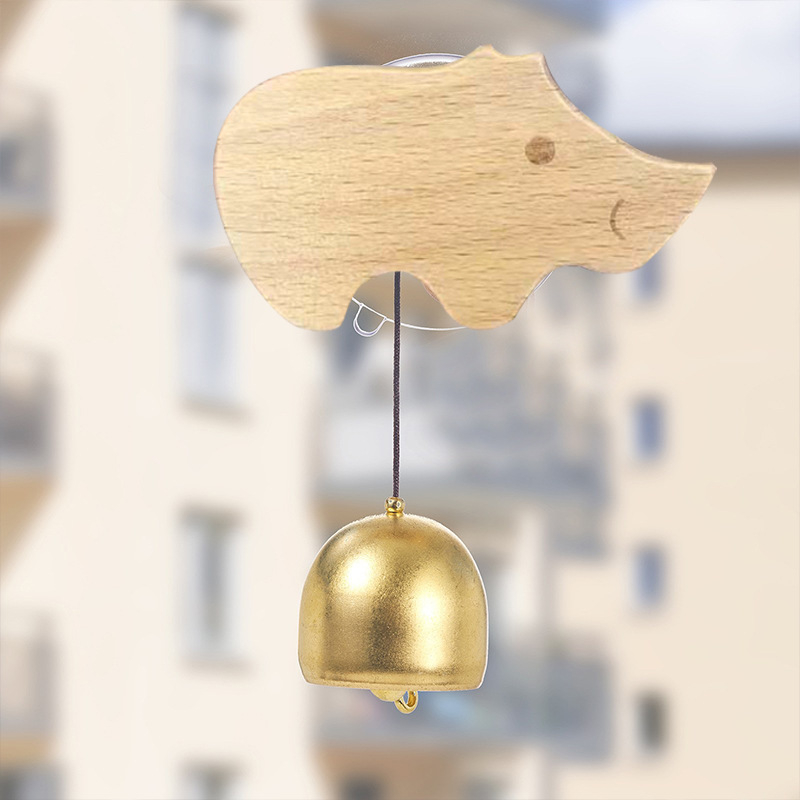 Pandantiv decorativ clopoțel de vânt, metal, manual, stil modern minimalist, pandantiv