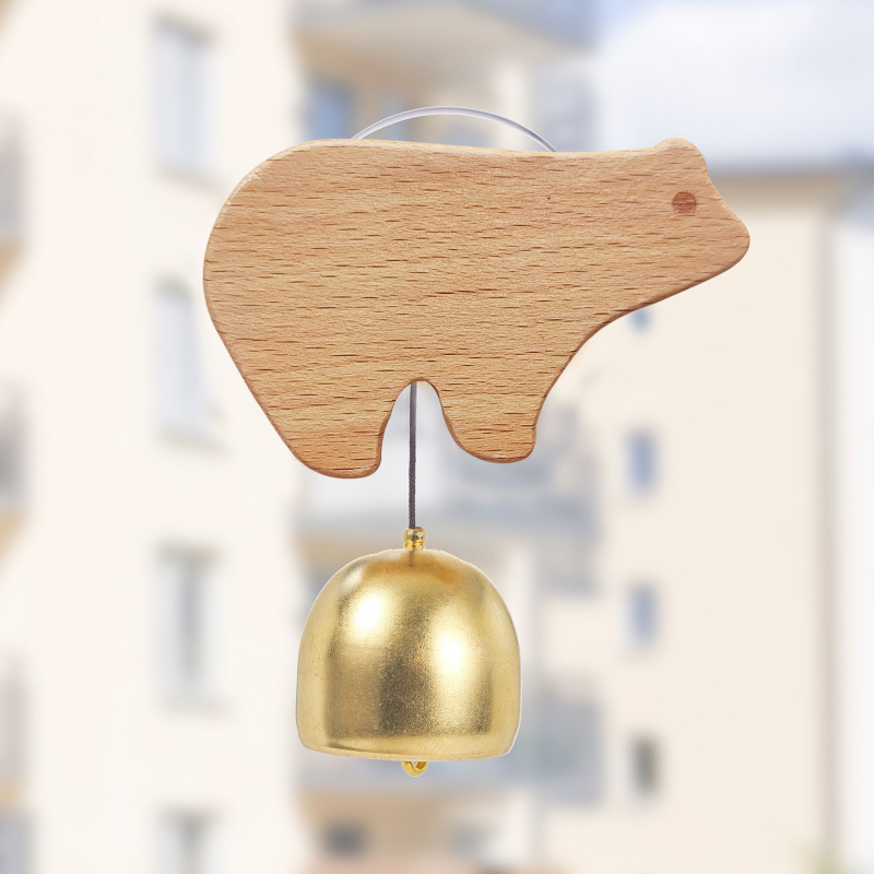 Pandantiv decorativ clopoțel de vânt, metal, manual, stil modern minimalist, pandantiv