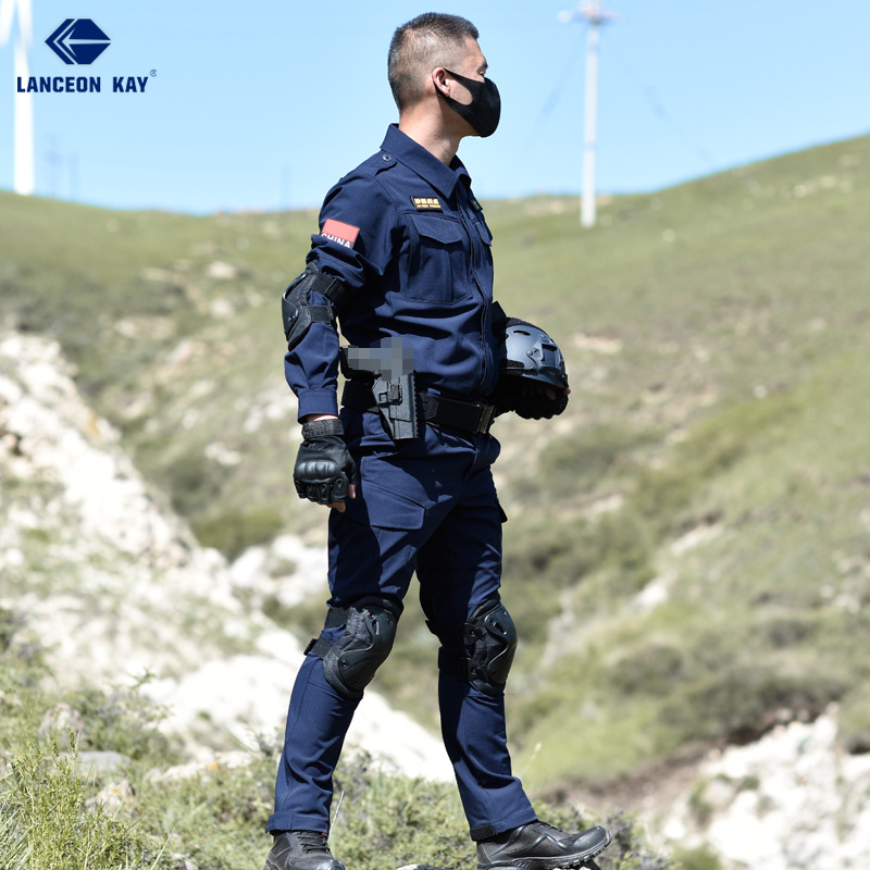 Langsenkai muški jesensko-zimski trening komplet s debelim fleeceom za vanjsku upotrebu i terenske vježbe