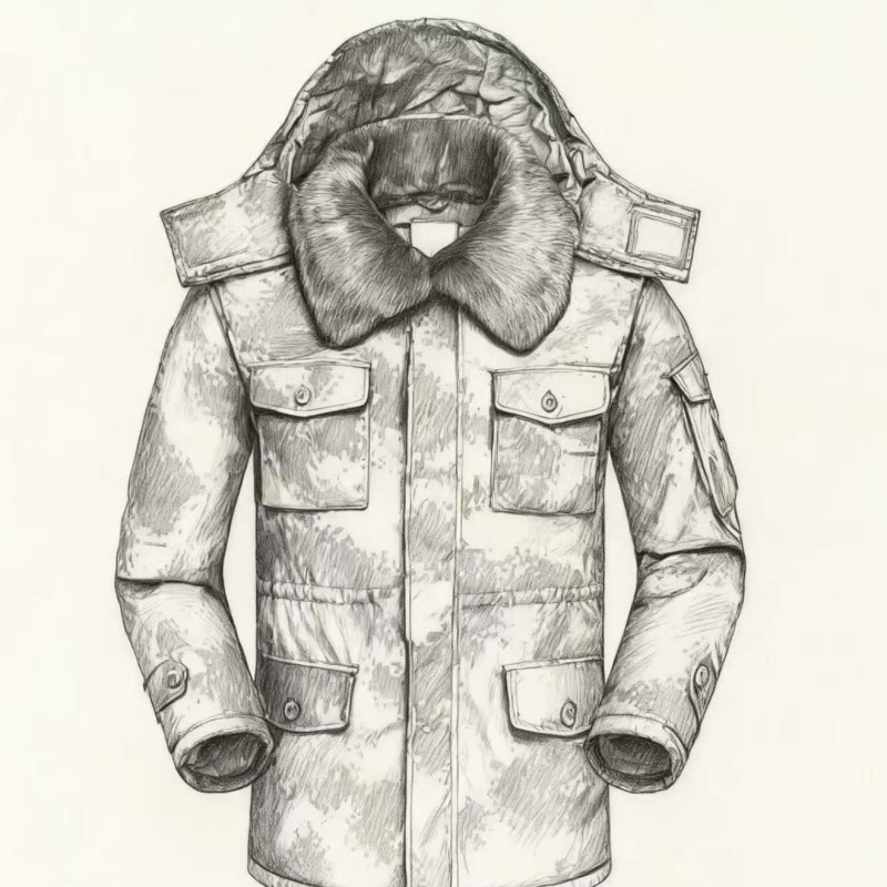 Kamuflažni zimski radni set – tkanina od pamukasto smjese, toplo, vodootporno, otporno na vjetar, otporno na habanje, unisex