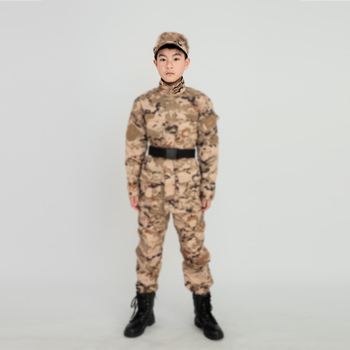 Dječja maskirna trening uniforma - pamuk + poliester, prozračna i otporna na habanje, maskirni uzorak, za zimu, proljeće i jesen, unisex