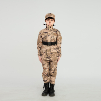 Dječja maskirna trening uniforma - pamuk + poliester, prozračna i otporna na habanje, maskirni uzorak, za zimu, proljeće i jesen, unisex