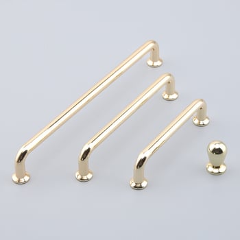 Kuka za namještaj od cinkovog legura – jednopreuzmontiranje, europski stil, moderni minimalistički dizajn, 6060/6061, elektroplatinacija