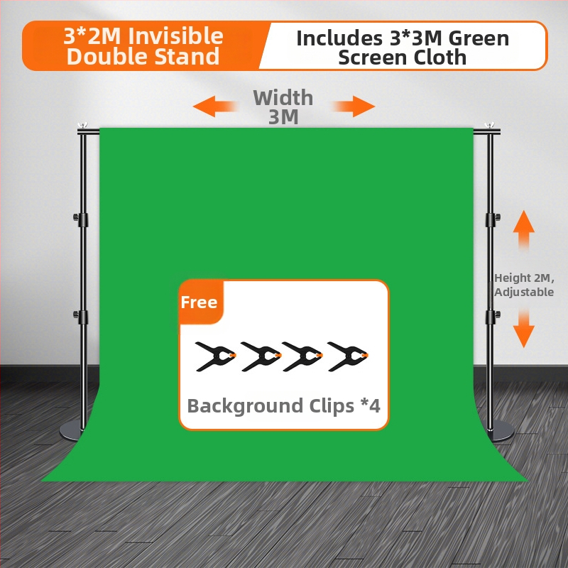 Yu guang Pozadina od tkanine s T-stabilom, prijenosna i podesiva zelena pozadina za fotografiju proizvoda