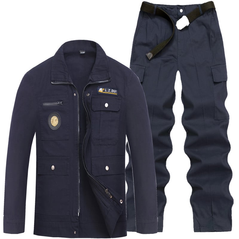 Мъжки камуфлажен памучен заваръчен работен костюм, антиизгаряне, 100% памук