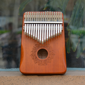 Kalimba prstno klavir, 17 tipki, 21 tonova, prijenosna, uz čekić za podešavanje